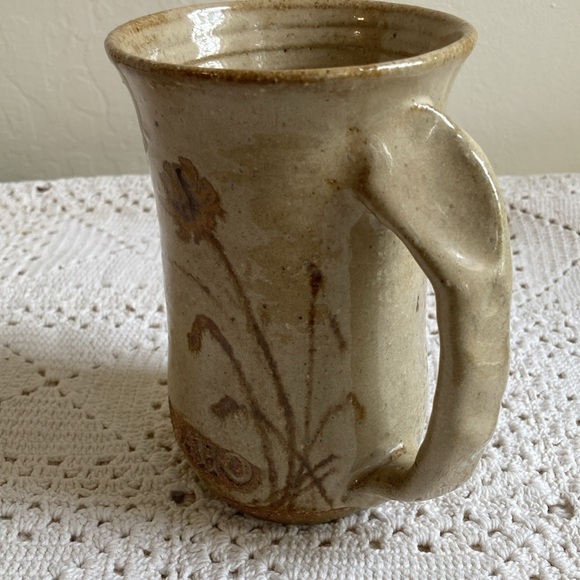 Mountain High Pottery new clay handmade mug Idaho floral natural - Picture 6 of 8